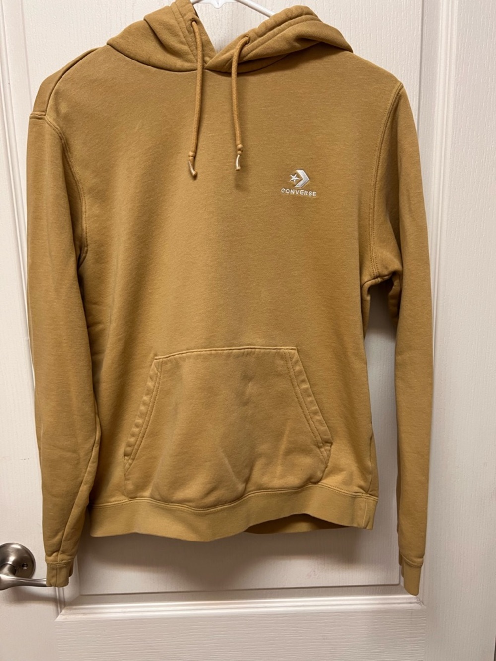 Converse Men's Hooded Sweatshirt in Mustard